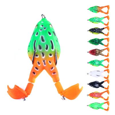 China Hengjia 9cm Realistic Plastic Frog 12g ABS Wholesale Soft Bait Fishing Lures for sale