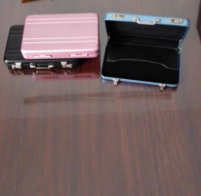 China Aluminum Mini Business Card Briefcase Business Card Holder For Credit Card for sale