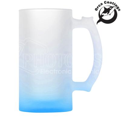 China Viable Official Orca Liners Beer Mug 16 oz. Sublimation Blank Beer Glass Stoneware Mug In Gradient Color Photo Custom Beer Mug for sale