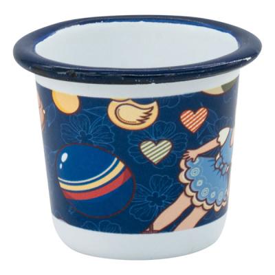 China Conical Stocked Enamel Mug Sublimation Enamel Mug Sublimation Blanks for sale