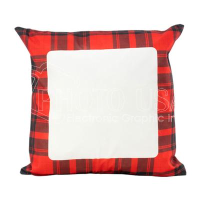 China Blank Folded Sublimation Buffalo Plaid Pillow Covers Plaid Cases for sale