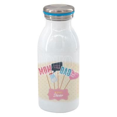 China Large Capacity 350ml Stainless Steel Vacuum Milk Bottle Sublimation Empty Water Bottle for sale