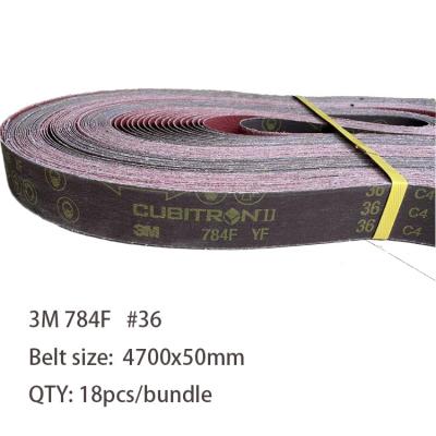 China stainless steel sanding & 3m Carbon Steel 874F Alumina Ceramic Grind Stainless Steel Sanding Belts for sale