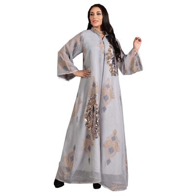 China Wholesale Beautifully Embroidered Daily Casual Formal Dubai Women Tunik Women Muslim Habaya Dresses for sale