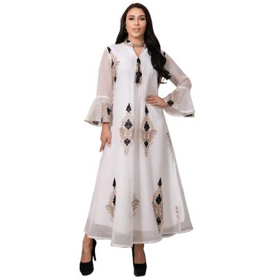 China Comfortabel Fabric Long Robe French Muslim Islamic Clothing Abaya Muslim Dubai Robes for sale