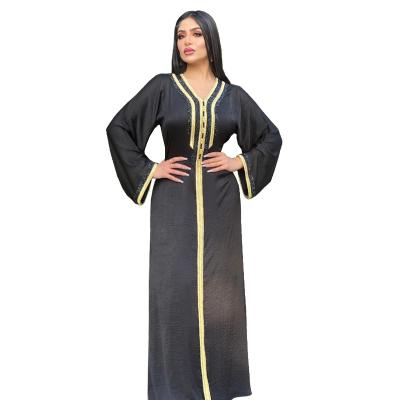 China Wholesale black plus size abaya muslim dressdubai outfit for women SG6098 for sale