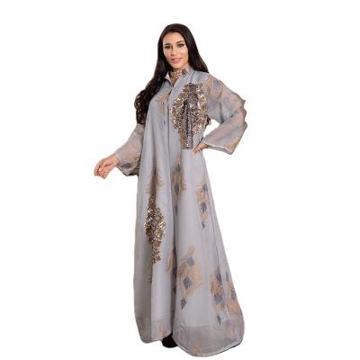 China Muslim zubba long robe robes muslim women night wear with imperial formal casual daily evening wear for sale