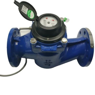 China Commercial Cast Iron Flange End DN80 Water Flow Meter With Remote Module for sale