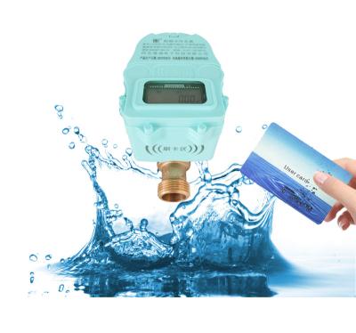 China Smart remote control brass body water meter prepaid 150mm/200mm/250mm with LCD display for sale