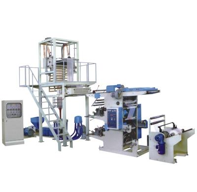 China market bag film blowing film pe plastic film blowing machine with flexo printing machine line for sale