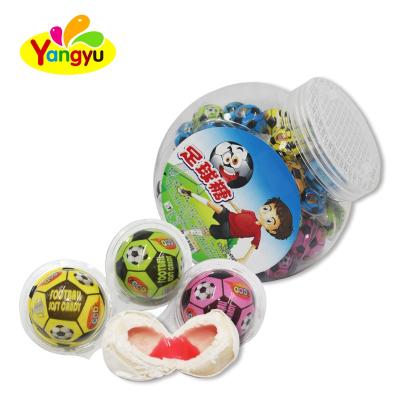 China Jam Filled Bubble Gum Jam Filled Bubble Gum Soccer Gumball for sale