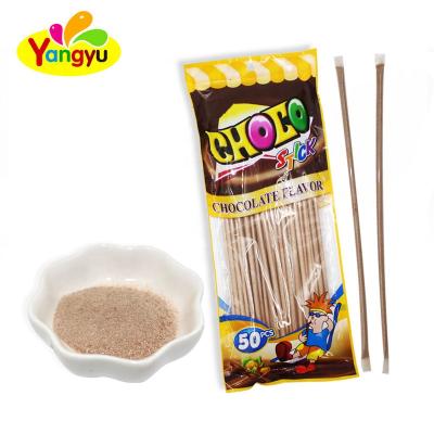 China Natural Powder Candy Supplier Sweet Chocolate Flavor Powder Stick Candy for sale