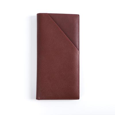 China Classic RFID Business Men Women Leather Travel Passport Wallets Zipper Credit Card Wallet for sale