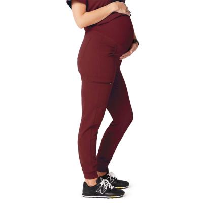 China New Design Breathable High Waist Stretchy Medical Uniform Nurse Maternity Scrub Pants Scrub Joggers Trousers for sale