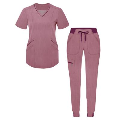 China Breathable Short Sleeve Scrubs Ultra Soft Nursing Scrub Set Uniform Scrubs Wholesale for sale