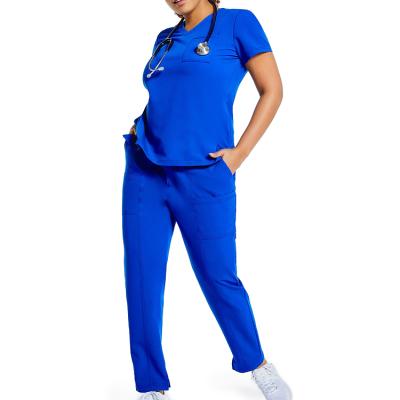 China Low Price Two Piece Breathable Clinic Uniform Women Nurse Sets High Quality Hospital Medical Staff Uniforms for sale