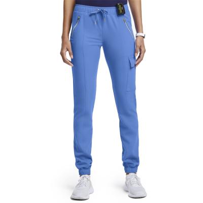 China Breathable Cotton Scrubs Women Medical Nursing Uniform Designs Jogger Scrub Pants Medical Hospital Uniforms Scrubs for sale