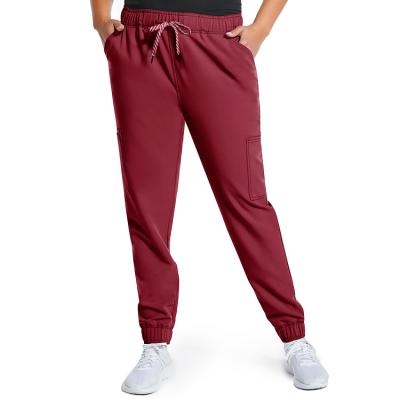 China Breathable Fast Shipping Breathable Two Piece Uniform Pack Scrubs Pants Beauty Salon Work Wear Jogger Scrubs Pants For Women for sale