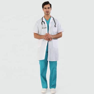 China Comfortable High Quality Dental Scrub Top Lab Coat Hospital Staff Uniform for sale