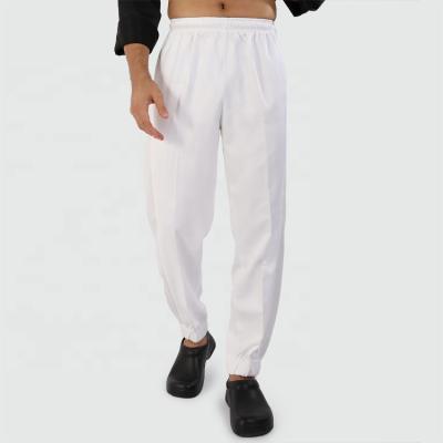 China Breathable Lightweight Unisex Classic Jogger Baggy Chef Pants With 3 Inch Elastic Waist for sale