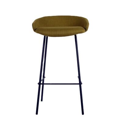 China Modern home furniture PU bar stool 360 degree rotation leather rmetal chairs high for high bar counter for sale