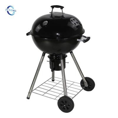 China Portable Stored Patio BBQ Grill Temperature Regulating Charcoal BBQ Grills Mobile Outdoor Kettle Charcoal BBQ Grill for sale