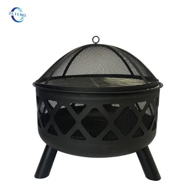 China Outdoor Wood Pit Fire Stocked Burning Firebowl Garden Around Steel Fire Pits Barbecue Grill for sale