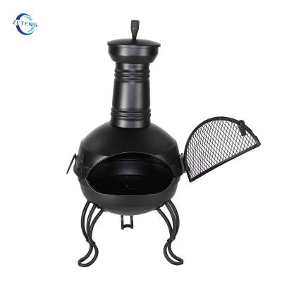 China ZT Garden Fireplace Patio Stove Deck Fireplace Waterproof Stored Wood Burning Outdoor Firepit for sale