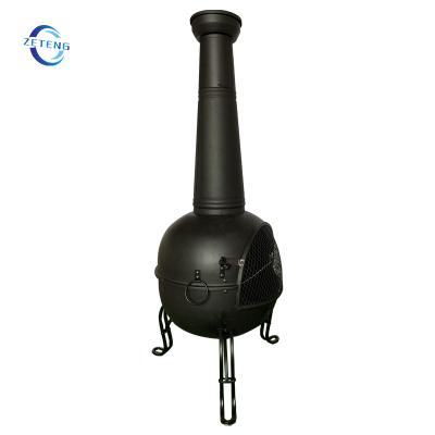 China ZT Insert Outdoor Wood Patio Heater Fire Pit Stand Chimeneas Modern Fireplace for sale