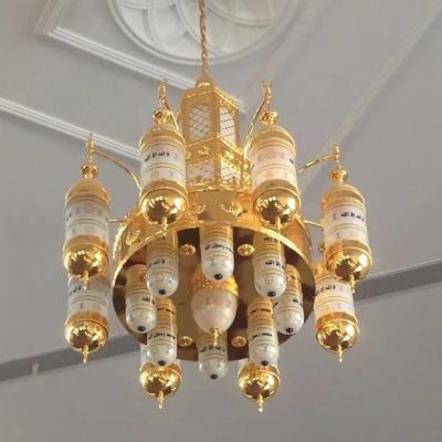 China Brass Wedding Arabian Arabian Lobby Drop Lamp Living Room Furniture SUNFLOWER Gold LED Time Max Lighting Pcs Max Light Antique Wedding for sale