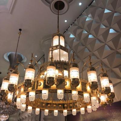 China Islamic Crystal Latest Design American Style LED Lamp Arabian Villa Lobby Chandelier Islamic Tree Branch for sale