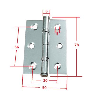 China Modern High Quality 1 Pair 2 Pcs 3 Inch Home Furniture Window Hinge Stainless Steel Flat Hinge for sale