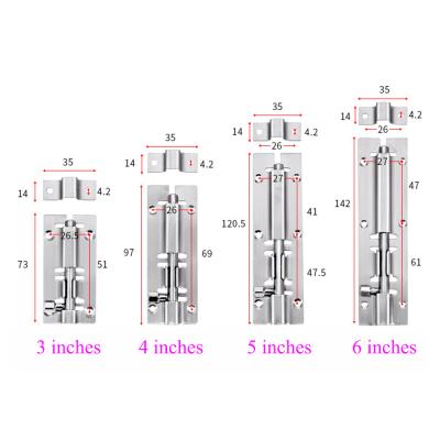 China Hot Sale Modern Stainless Steel Door Bolt Latch Turn Bolt Slide Barrel Bolt Latch for sale