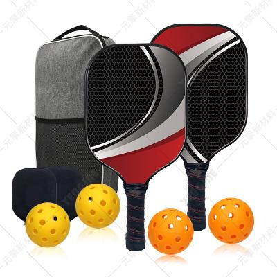 China Yengine Wholesale High Quality Graphite Pickleball Paddles Carbon Fiber Pickleball Rackets Set 10mm Honeycomb Core Rackets 2040*2#carbonfiber#rts for sale