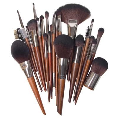 China BUEART 37Pieces Professional Cosmetic Brush Kit Wooden Handle Synthetic Bristle Eyeshadow Makeup Brush For Face Powder Foundation Blending Eye for sale