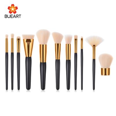 China Angular Blush Stretching Products 2018 New Arrivals 10pcs Synthetic Travel Makeup Brush Set for sale