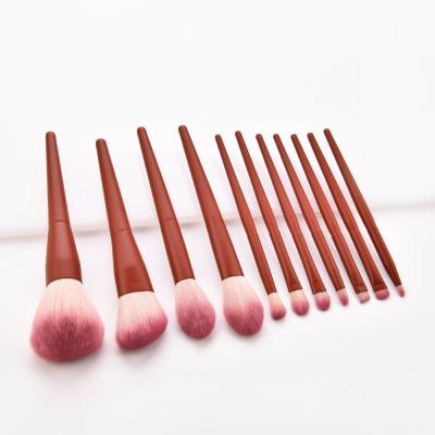 China Angular Blush BUEART 11PCS High Quality Vegan Hair Makeup Hot Selling Synthetic Brush Set for sale