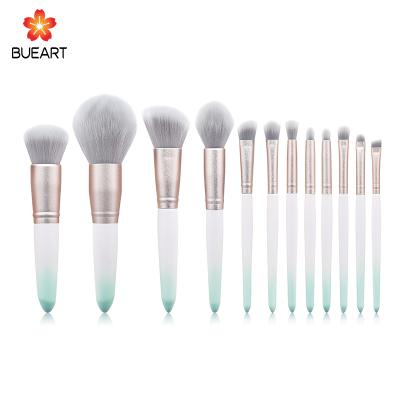 China Angular Blush 12pcs Professional Matte Makeup Brush Set for sale