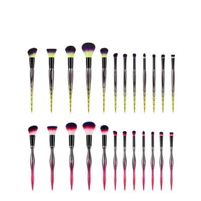 China Custom Branded Private Label Make Logo Flat Brush Sets Beauty Cosmetics Makeup Brush for sale