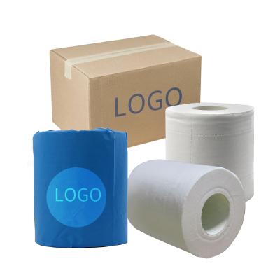 China Eco-friendly Soft Comfortable Wholesale Customized 300 Sheets 4ply Tissue Virgin Wood Pulp Toilet Paper Toilet Paper Roll for sale