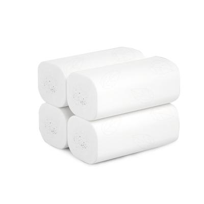 China Soluble in water; factory direct supply luxury softness organic pure wood pulp toilet paper roll paper for sale