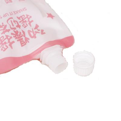 China Custom Printing Plastic Portable Foldable Water Bag Moisture Proof 1 Liters 480ml Spout Pouch for sale