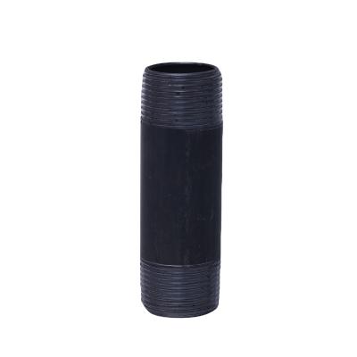 China Common Chinese Manufacture Black Pipeline Stainless Steel Pipe Ftting Pipe Nipple for sale