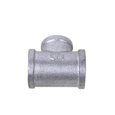 China Malleable Iron Galvanized Malleable Iron Pipe Equal Fit Female 90 Tee Made In China for sale