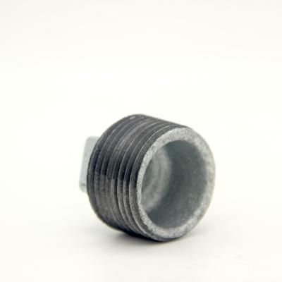 China Water Oil Gas GI Plug-Galvanized Malleable Iron Pipe Fitting for sale