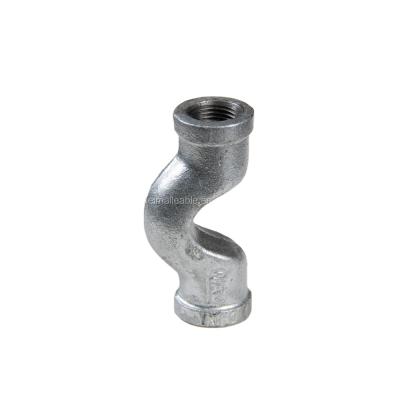 China Diesel Fuel Water Plumbing Parts Malleable Iron Pipe Fittings Crossing , Assembled for sale