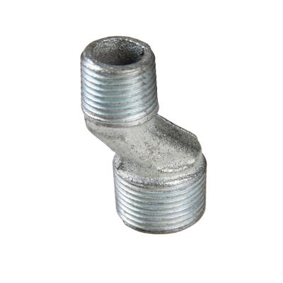 China Connected In Pipe With Water Galvanized Equal Male Eccentric Nipple for sale