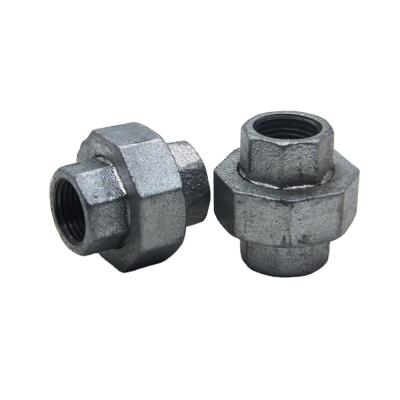 China Malleable iron 3/4 inch galvanized iron pipe fitting malleable iron pipe materials threaded union for water supply for sale