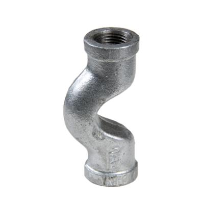 China Promotional Crossover Cast Iron Malleable Iron Hot Dipped Galvanized Pipe Fitting Common 1/8