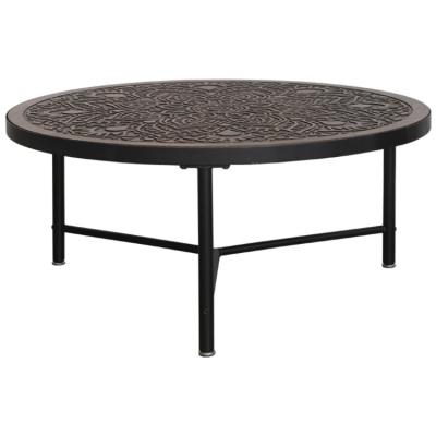 China (Other) 2021 new high quality iron adjustable design carved tea table suitable for living rooms for sale